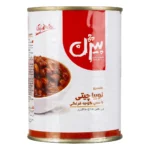 کنسرو لوبیا چیتی با سس گوجه فرنگی 380 گرمی بیژن