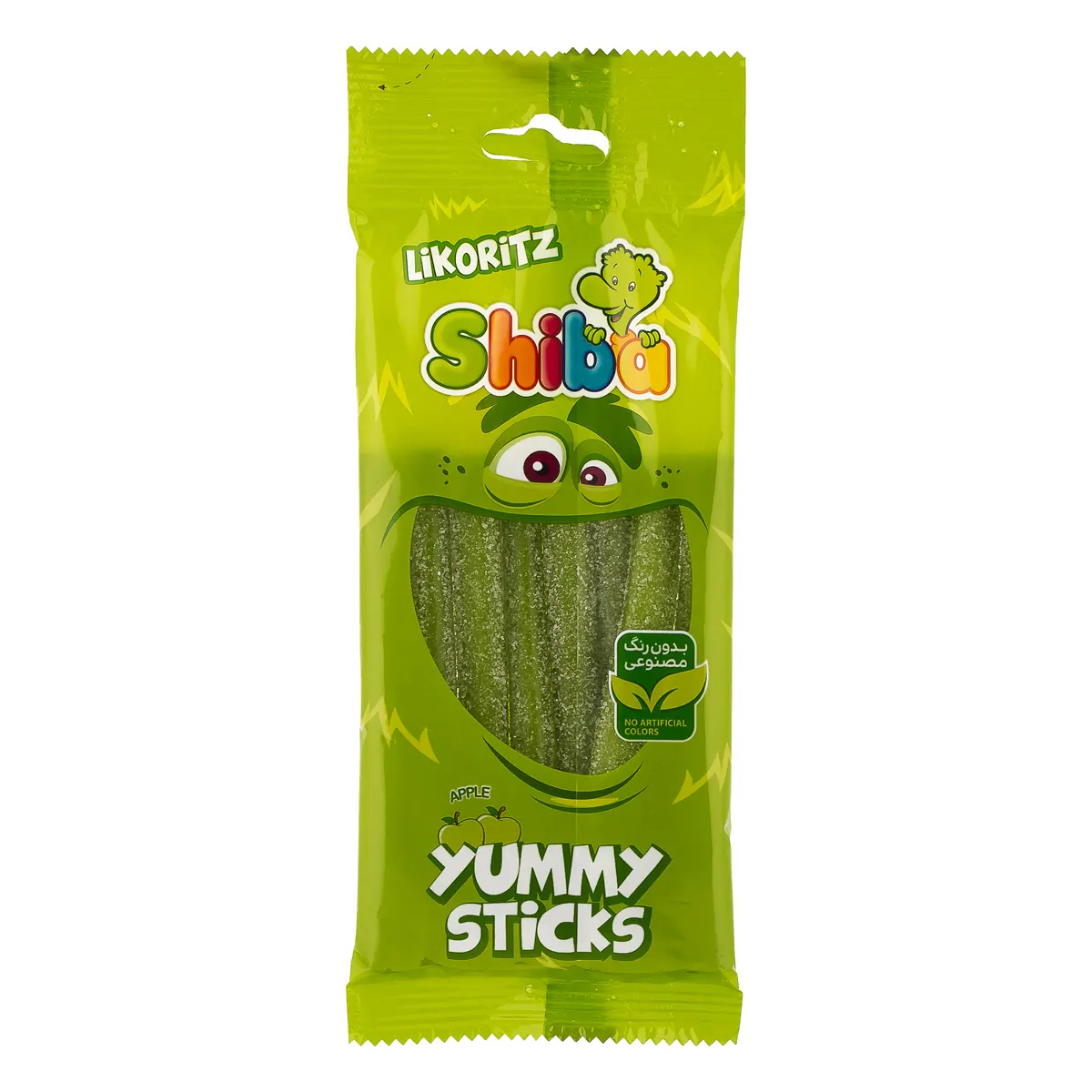 1366 پاستیل سیب شکری 90 گرمی شیبا(لیکوریتز ) - Image 1