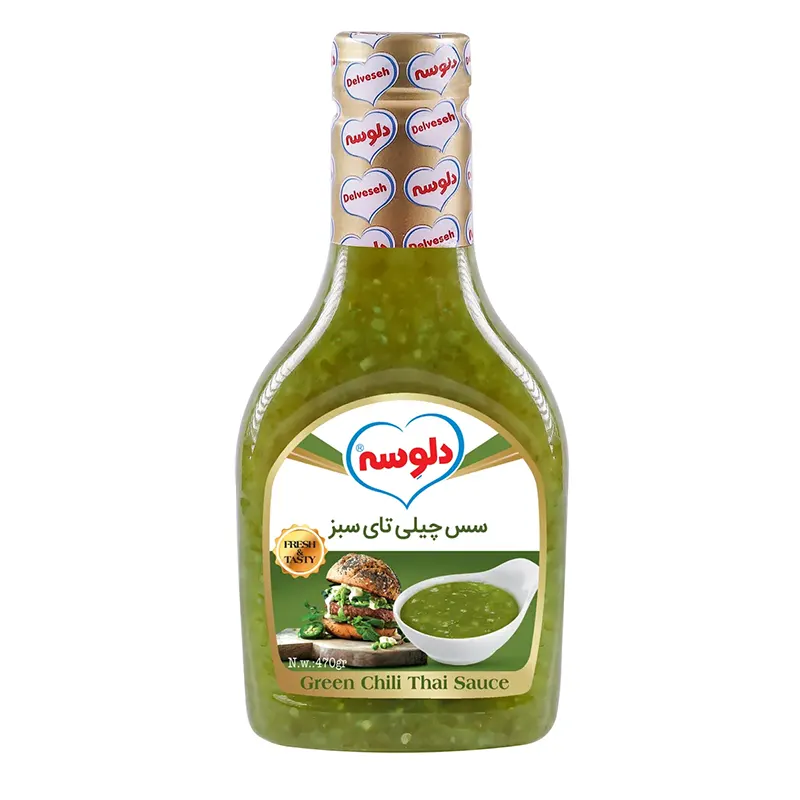 3371 سس چیلی تای سبز پت 470 گرمی دلوسه - Image 1